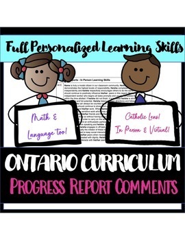 Preview of Progress Report Comments (Ontario In Person and Virtual)