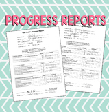 Progress Report - Great for PARENT CONFERENCES (EDITABLE)