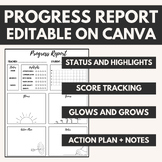Progress Report: Editable on Canva!