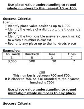 Preview of Progression of Numbers & Base Ten Standards- 5.NBT.4