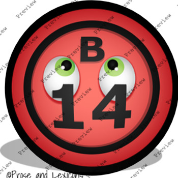 Preview of Distance Learning Badge: Bingo Progressive Series (B)