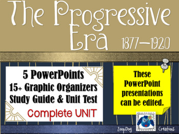 Preview of Progressive Era 1877-1920 UNIT