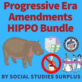 Preview of Progressive Era Amendments Document Analysis - HIPPO 16th, 17th, 18th, and 19th