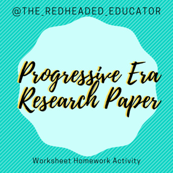 progressive era research paper topics