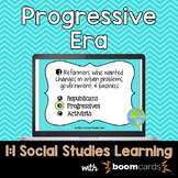 Progressive Era Task Cards Boom Cards | Distance Learning