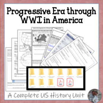 Preview of Progressive Era through WWI U.S. History COMPLETE UNIT