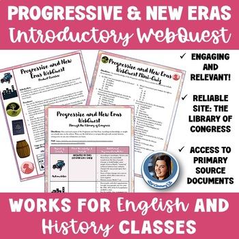 Preview of Introduction to The Progressive & New Eras WebQuest Historical Context Activity