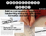 Progressive Print- Manuscript Handwriting Program
