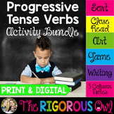 Progressive Tense Verbs Activities | Print & Digital | Lit