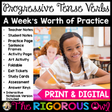 Progressive Tense Verbs Lesson, Practice, & Assessment | P