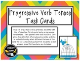 Progressive Verb Tenses Task Cards - Set of 20