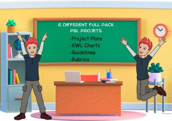 Preview of Project Based Learning: 6 DIFFERENT FULL PACK PREPARED PROJECT PLAN