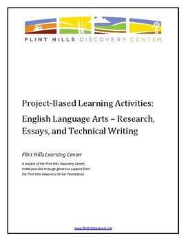 Preview of Project-Based Learning Activities - ELA - Research, Essays, Technical Writing