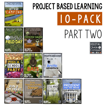 Preview of Project Based Learning Activity Bundle 10-Pack,  Part 2 (PBL)