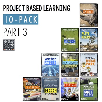 Preview of Project Based Learning Activity Bundle 10-Pack,  Part 3  (PBL)