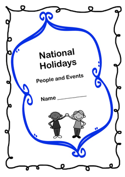 Preview of National Holidays: Project Based Learning Activity