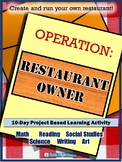 Project Based Learning Activity - Restaurant Owner
