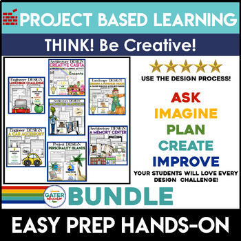 Preview of Project Based Learning BUNDLE | Critical Thinking | Engineering Design Process