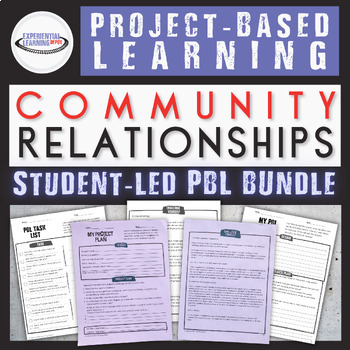 Preview of Project Based Learning Bundle: Community Relationships {Printable & Digital}