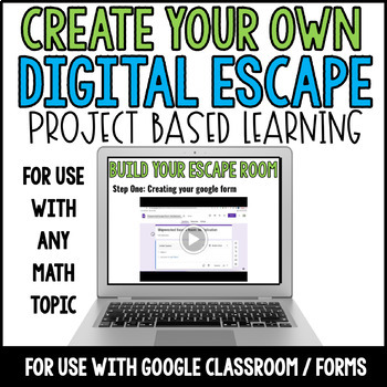 Preview of Project Based Learning Create Your Own Digital Escape Room ( math review )