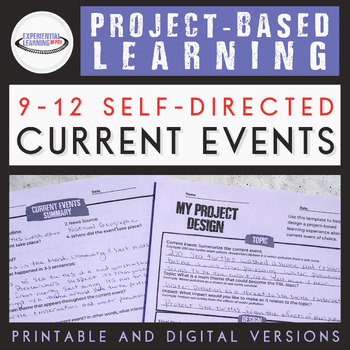 Project-Based Learning: High School Current Events {Printable and Digital}