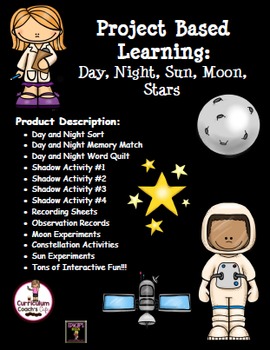 Preview of Project Based Learning: Day, Night, Sun, Moon, Stars