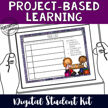 Preview of Project-Based Learning Digital Organizers for Google Classroom Student Kit