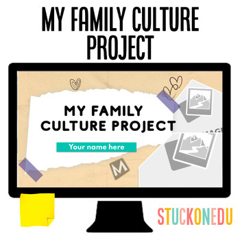 Preview of Project Based Learning Editable Digital Family Culture Project