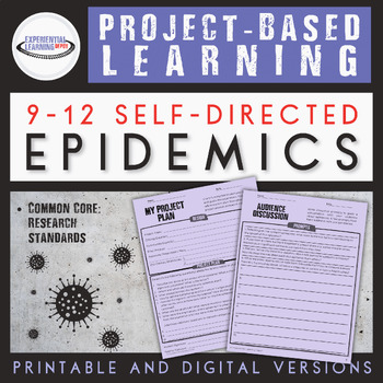 Preview of Epidemics Project-Based Learning {High School}