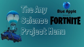 Project Based Learning Fortnite Menu by BASH Blue Apple School House