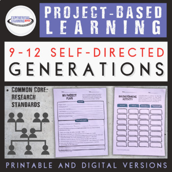 Preview of Project-Based Learning: Generations Project {Printable and Digital}