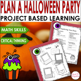 Halloween Project Based Learning - Plan a Halloween Party 