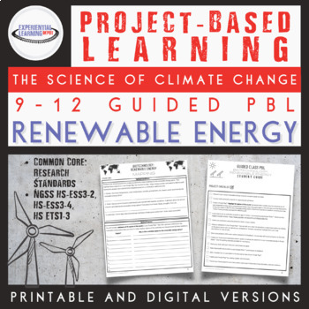 Preview of Project Based Learning Lesson Plan: Renewable Energy {Printable and Digital}