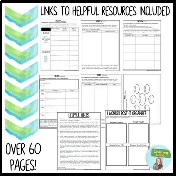 Project Based Learning Lesson Planning Template PBL Unit Planner