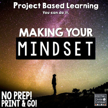 Preview of Project Based Learning: Make Your Mindset (PBL) For Print & Distance Learning
