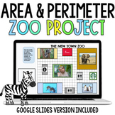 Project Based Learning Math Area & Perimeter Zoo Assignmen