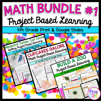 Preview of Project Based Learning Math Bundle #1  - 4th Grade Math PBL