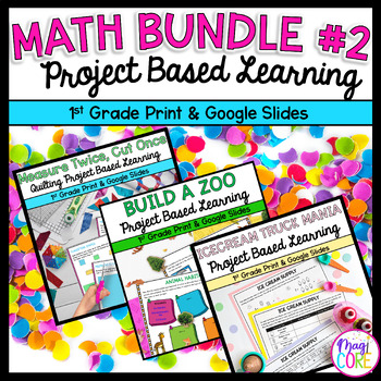 Preview of Project Based Learning Math Bundle #2 - 1st Grade Math PBL