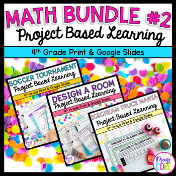 Preview of Project Based Learning Math Bundle #2 - 4th Grade Math PBL