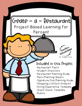 Preview of Project-Based Learning Math (Percent): Create-a-Restaurant