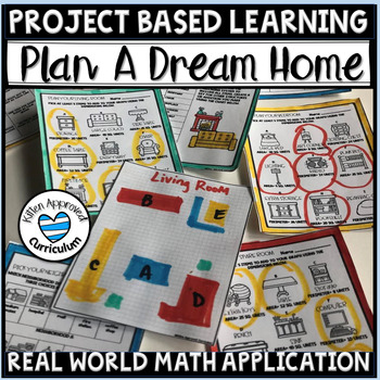 Preview of Project Based Learning Math Dream House PBL Area and Perimeter Activity