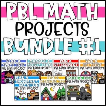 Preview of Project Based Learning Math Enrichment Projects - PBL Math Bundle #1