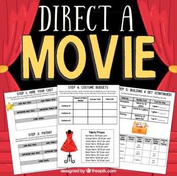 Preview of Project Based Learning: Multiplying and Dividing - Direct a Movie