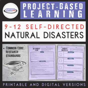 Preview of Project-Based Learning: Natural Disasters {Printable and Digital Option}