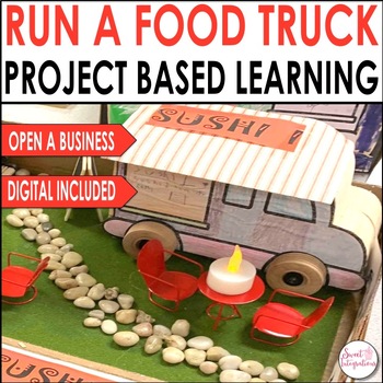 Preview of Design and Run a Food Truck STEM With Digital PBL - Project Based Learning Math