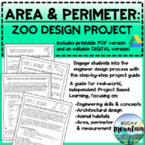 Project Based Learning (PBL) - Area & Perimeter - Zoo Desi