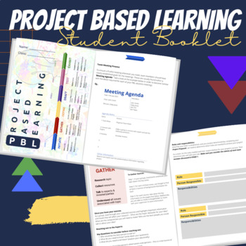 Preview of Project Based Learning (PBL) - Student Work Booklet