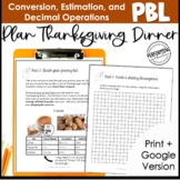 5th Grade Thanksgiving Project Based Learning | November M