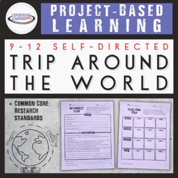 Preview of Project-Based Learning: Plan a Trip Around the World {Printable and Digital)