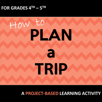 Preview of Project Based Learning How to Plan a Trip